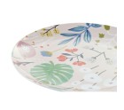 Service de Vaisselle DKD Home Decor Multicouleur Porcelaine Fleurs Urbaine 27 x 27 x 3 cm 18 Pièces (18 pcs)
