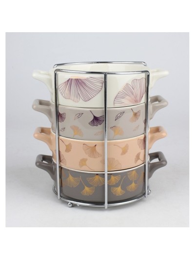 Cuenco DKD Home Decor 16,8 x 12,5 x 4,3 cm Dorado Metal Moderno