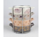 Cuenco DKD Home Decor 16,8 x 12,5 x 4,3 cm Dorado Metal Moderno