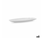 Plat à Gratin Quid Gastro 30 x 13 x 2,5 cm Céramique Blanc 6 Unités (Pack 6x)