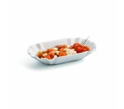 Bandeja de Aperitivos Quid Gastro Fun Blanco Cerámica 20,5 x 11 x 3,5 cm (12 Unidades) (Pack 12x)