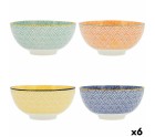 Bol Quid Pippa Cerámica (15 x 15 x 7,3 cm) (Pack 6x)