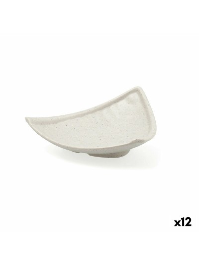 Assiette Bidasoa Ikonic Triangulaire Gris Plastique Mélamine 20,7 x 20 x 7 cm (12 Unités) (Pack 12x)