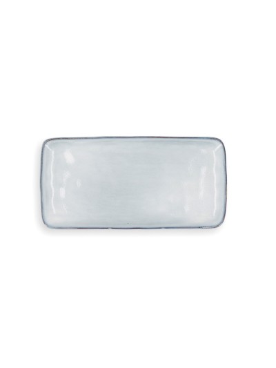 Serving Platter Quid Boreal Blue Ceramic 28 x 14 cm (4 Units) (Pack 4x)