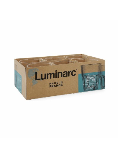 Vaso Luminarc New America Transparente Vidrio (30 cl) (Pack 6x)
