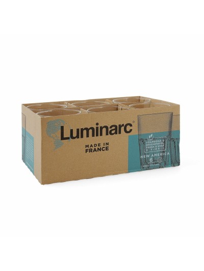 Glass Luminarc New America Pav Transparent Glass 400 ml (6 Units) (Pack 6x)