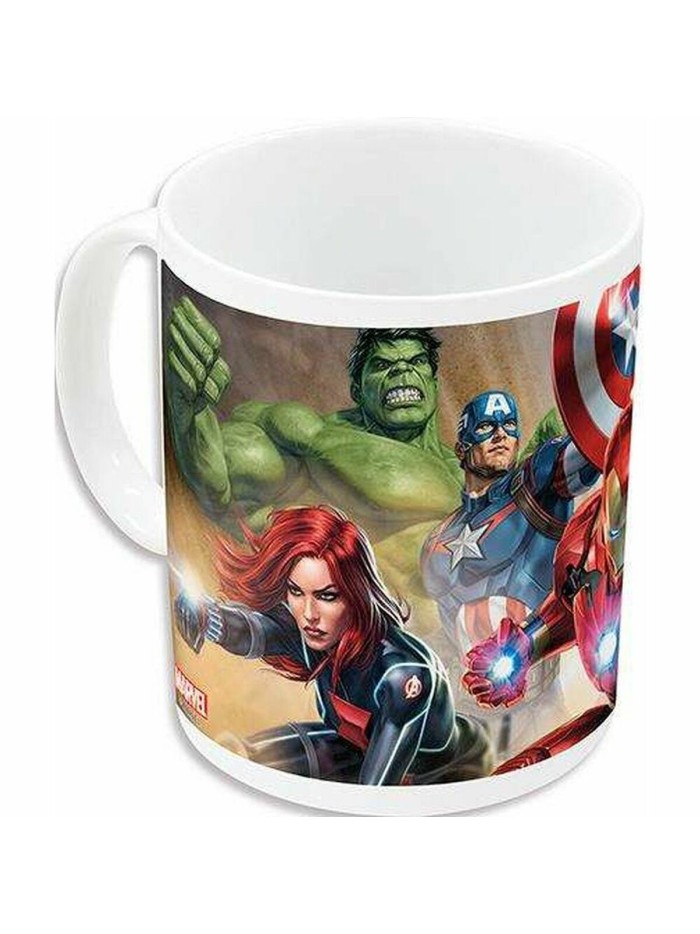 Taza Mug The Avengers Infinity Blanco Cerámica Rojo (350 ml)