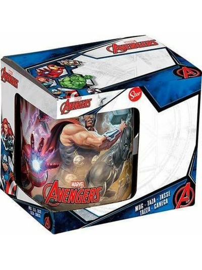 Taza Mug The Avengers Infinity Blanco Cerámica Rojo (350 ml)