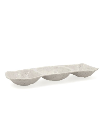 Bandeja de Aperitivos Bidasoa Ikonic Gris Plástico Melamina 28,6 x 10,9 x 3,1 cm (12 Unidades) (Pack 12x)