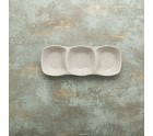 Snack tray Bidasoa Ikonic Grey Plastic Melamin 28,6 x 10,9 x 3,1 cm (12 Units) (Pack 12x)