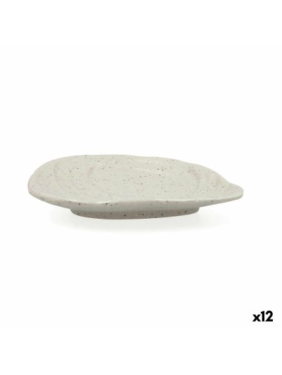 Plato Llano Bidasoa Ikonic Gris Plástico Melamina 16 x 12,7 x 2,3 cm (12 Unidades) (Pack 12x)
