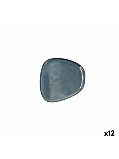 Plato Llano Bidasoa Ikonic Cerámica Azul (14 x 13,6 x 0,8 cm) (Pack 12x)