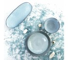 Fuente de Cocina Quid Boreal Azul Cerámica 36 x 16 cm (2 Unidades) (Pack 2x)