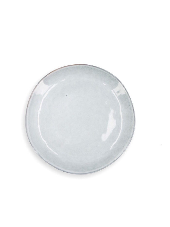 Assiette plate Quid Boreal Bleu Céramique 27 cm (4 Unités)