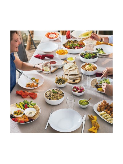 Bowl Luminarc White Glass (18 cm)