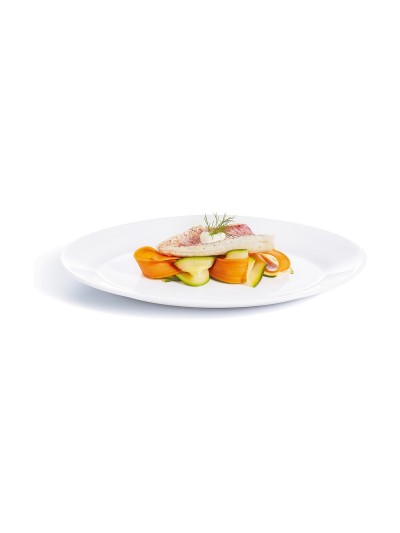 Plateau Arcoroc Blanc verre (6 uds) ( Ø 29 cm)