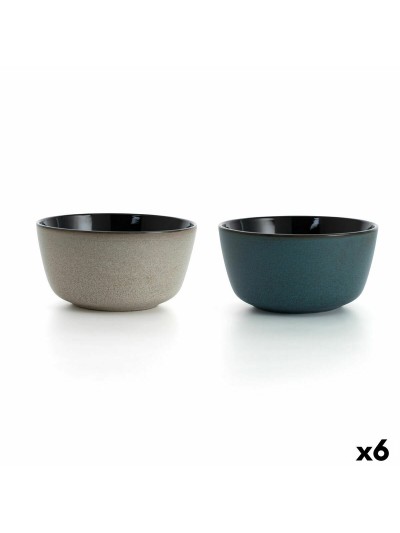 Bowl Bidasoa Blue Moon Ceramic 780 ml (6 Units) (Pack 6x)