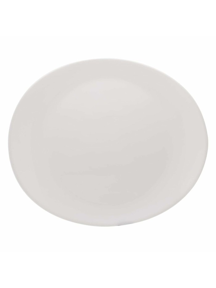 Plato Llano Arcoroc Restaurant 30 x 26 cm Blanco Vidrio (6 Unidades)