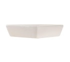 Bandeja de Aperitivos DKD Home Decor 21,5 x 21,5 x 1 cm Beige Blanco Gres Tradicional