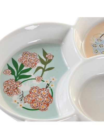 Snack tray DKD Home Decor Green 22 x 22 x 3 cm Stoneware
