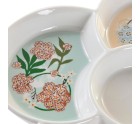 Snack tray DKD Home Decor Green 22 x 22 x 3 cm Stoneware
