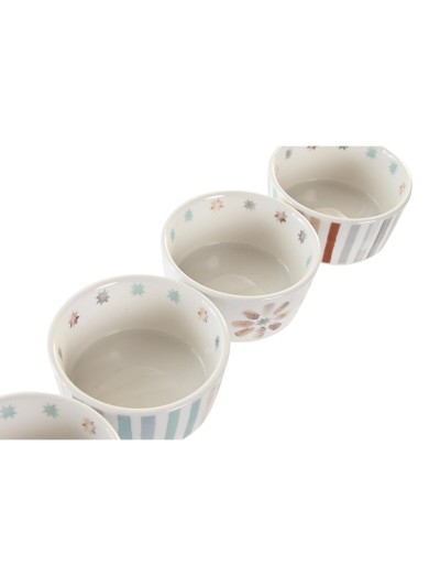 Bandeja de Aperitivos DKD Home Decor 19,7 x 19,7 x 1 cm Multicolor Gres