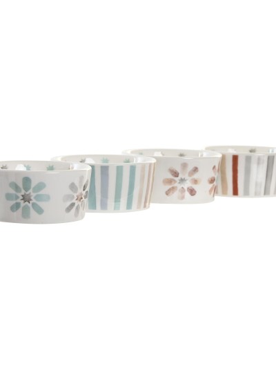 Bandeja de Aperitivos DKD Home Decor 19,7 x 19,7 x 1 cm Multicolor Gres