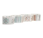 Bandeja de Aperitivos DKD Home Decor 19,7 x 19,7 x 1 cm Multicolor Gres