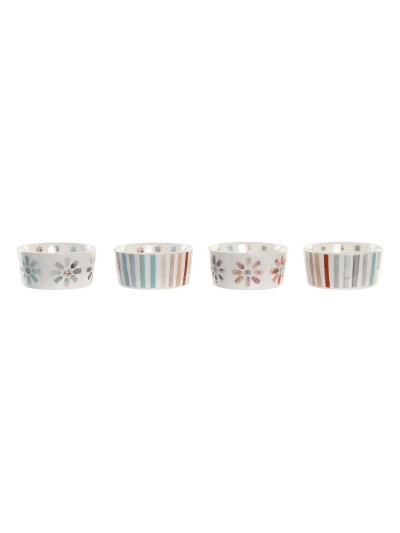 Bandeja de Aperitivos DKD Home Decor 19,7 x 19,7 x 1 cm Multicolor Gres