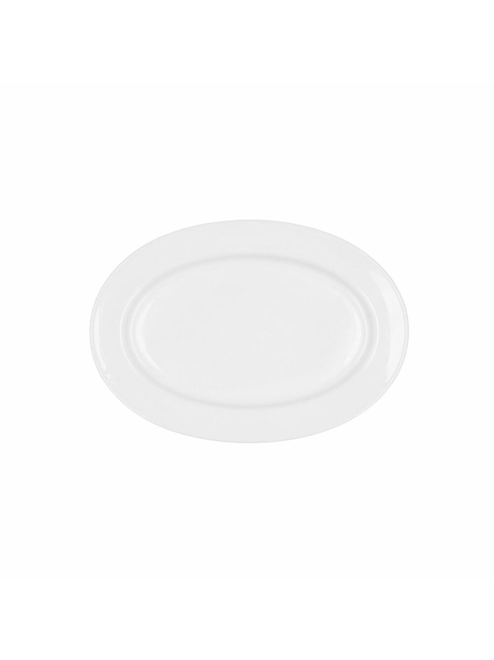 Plat à Gratin Bidasoa Glacial Céramique Blanc (26 x 18 cm) (Pak 6x)