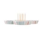 Snack tray DKD Home Decor Multicolour 22 x 22 x 3 cm Stoneware