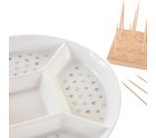 Bandeja de Aperitivos DKD Home Decor 23,5 x 23,5 x 3 cm Multicolor Gres