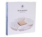 Bandeja de Aperitivos DKD Home Decor 23,5 x 23,5 x 3 cm Multicolor Gres