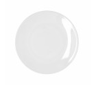 Flat Plate Bidasoa Glacial Coupe White Ceramic 25 cm (6 Units) (Pack 6x)