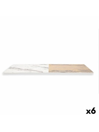 Bandeja de Aperitivos Quid Boreal Bicolor Plástico Melamina 30 x 20 cm (6 Unidades) (Pack 6x)