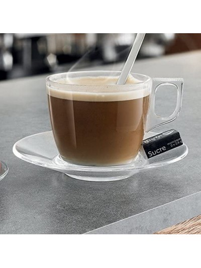 Set de Platos Arcoroc Aroma Vidrio 14 cm Café 6 Piezas