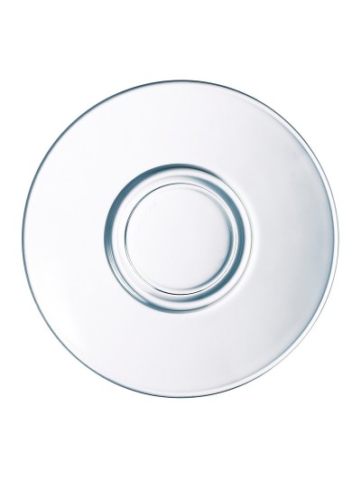 Plate set Arcoroc Aroma Glass 14 cm Coffee 6 Pieces