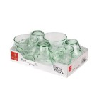 Set of glasses Bormioli Rocco Flora Green Glass 260 ml