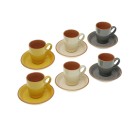 Juego de Tazas de Café Versa Corin Cerámica (6 Piezas)