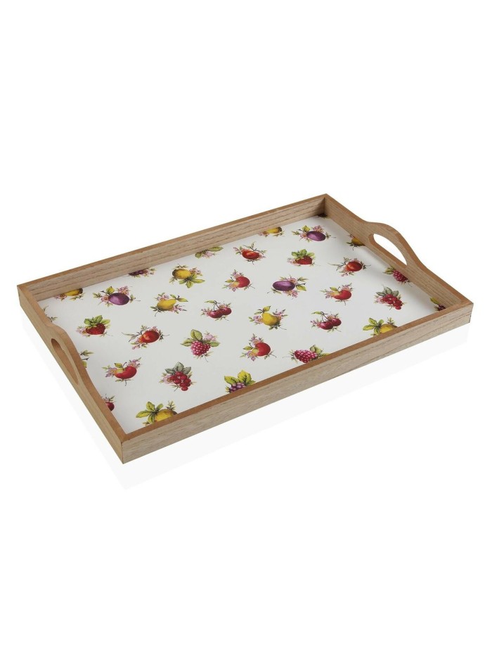 Snack tray Versa Strawberry MDF Wood (30 x 5 x 45 cm)