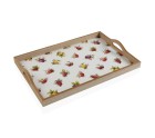 Snack tray Versa Strawberry MDF Wood (30 x 5 x 45 cm)