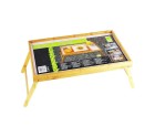 Folding Tray for Bed Wood White (50 x 30 x 22 cm)