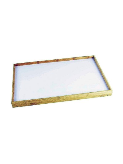 Bandeja de Cama Plegable Madera Blanco (50 x 30 x 22 cm)