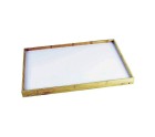 Folding Tray for Bed Wood White (50 x 30 x 22 cm)