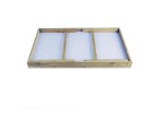 Folding Tray for Bed Wood White (50 x 30 x 22 cm)