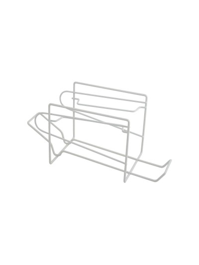 Organizador para Nevera Metaltex Blanco Aluminio 14 x 33 x 15 cm (6 Piezas)