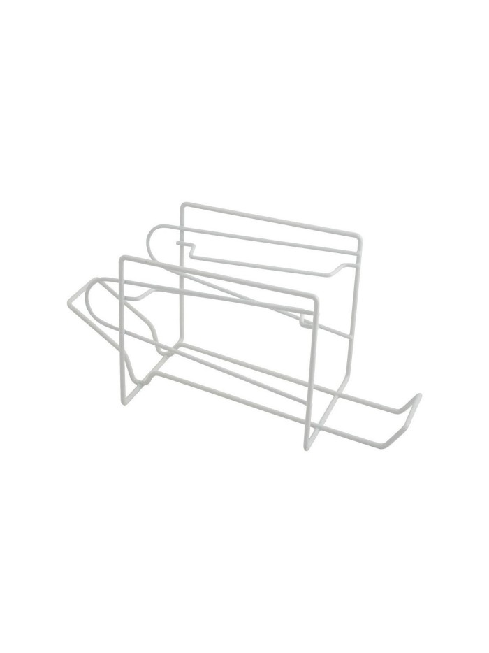 Organizador para Nevera Metaltex Blanco Aluminio 14 x 33 x 15 cm (6 Piezas)