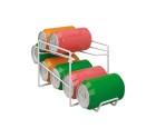 Organizador para Nevera Metaltex Blanco Aluminio 14 x 33 x 15 cm (6 Piezas)