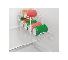 Organizador para Nevera Metaltex Blanco Aluminio 14 x 33 x 15 cm (6 Piezas)