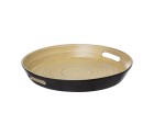Bandeja 5five Simply Smart Noir Kitchen Natural Bambú Ø 42 cm